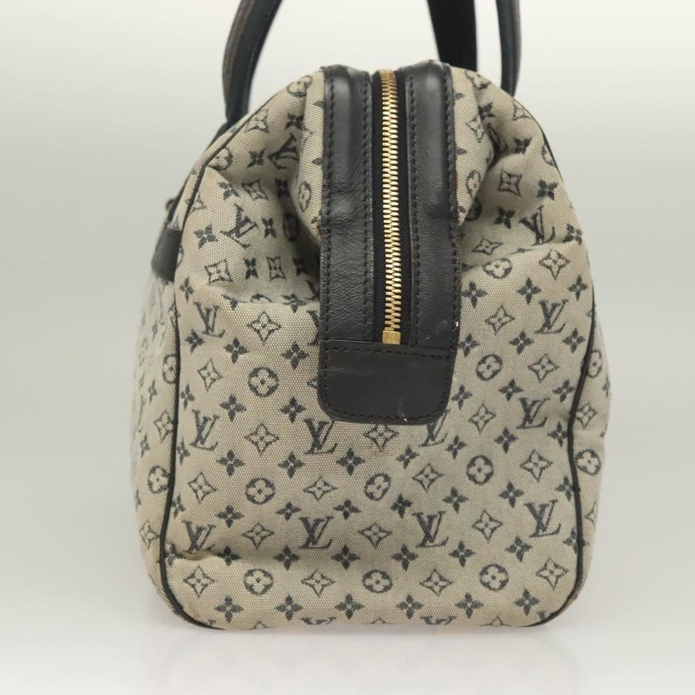 LOUIS VUITTON Monogram Mini Josephine GM Hand Bag Blue M92211 LV Auth BA3402 - Picture 3 of 16